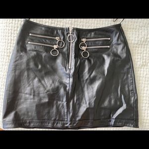 Pleather skirt